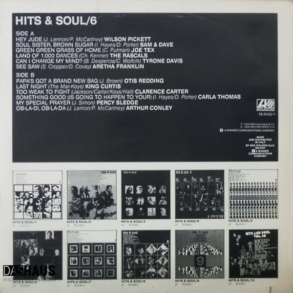 Вінілова платівка Various &ndash; Hits & Soul 6 (LP, 1984, Italy, 78 0162‑1) 78 0162-1 фото