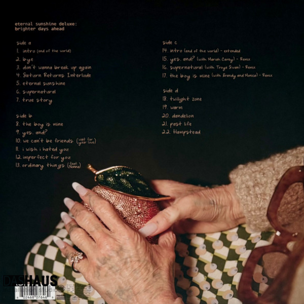 Вінілова платівка Ariana Grande &ndash; Eternal Sunshine Deluxe: Brighter Days Ahead (2LP, 2024/2025, Czech Republic, Album, Deluxe Edition, Translucent Marble) 602468076469 фото