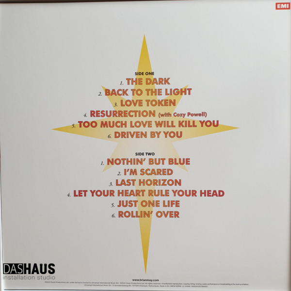 Виниловая пластинка Brian May &ndash; Back To The Light (LP + 2CD, 1992/2021, Germany, Stereo, 00602435789439) 00602435789439 фото