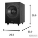 Активний сабвуфер Dynavoice Magic MW-10 Black 990MW10B фото 7