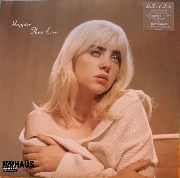 Billie Eilish - Happier Than Ever (2LP, Black, Gatefold) 602435973548 фото