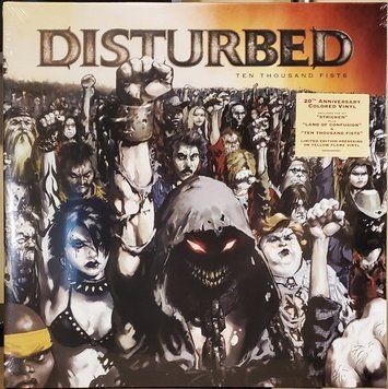 Платівка вінілова Disturbed &ndash; Ten Thousand Fists (2LP, Album, Reissue, Yellow Flame Vinyl) 93624830801 фото
