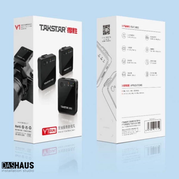 Takstar V1 Dual Wireless Video Microphone for Apple 90403011 фото