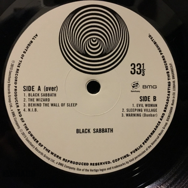 Вінілова платівка Black Sabbath &ndash; Black Sabbath (LP, 1970/2015, Germany, Reissue, 180g, Gatefold, Stereo) BMGRM053LP фото