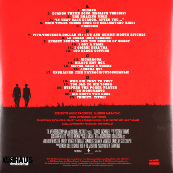 Виниловая пластинка Django Unchained &ndash; Original Motion Picture Soundtrack (2LP, 2012/2013, Europe, 0602537315703, Gatefold) 0602537315703 фото
