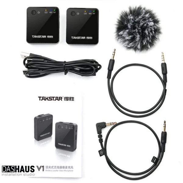 Takstar V1 Single Wireless Lavalier Video Microphone 90403010 фото