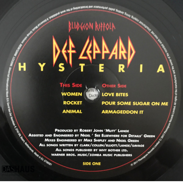 Вінілова платівка Def Leppard &mdash; Hysteria (2LP, 1987/2017, Germany, 5756092, 180g Gatefold) 5756092 фото