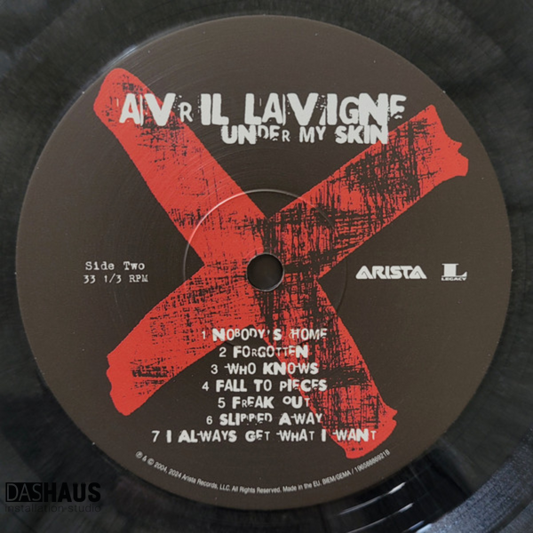 Виниловая пластинка Avril Lavigne &ndash; Under My Skin (LP, 2004/2024, Europe, Grey + Black Marble Vinyl, Expanded Edition) 19802803241 фото