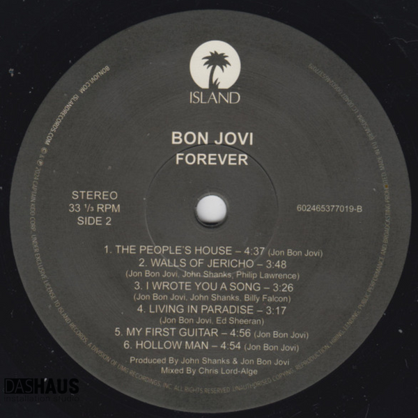 Вінілова платівка Bon Jovi &ndash; Forever (LP, 2024, Germany/EU, Stereo) 602465377019 фото
