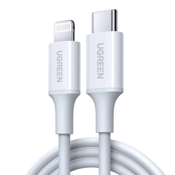 UGREEN US171 USB-C to Lightning Cable, 0.25 m White 60746 90403479 фото