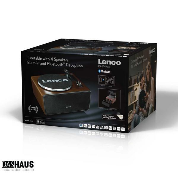 Lenco LS-470WA виниловый проигрыватель с Bluetooth и встроенными динамиками A005464 фото