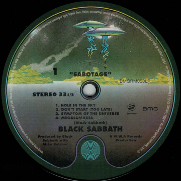 Виниловая пластинка Black Sabbath &ndash; Sabotage (LP, 1975/2022, Germany, Reissue, 180g, Stereo) BMGRM058LP фото