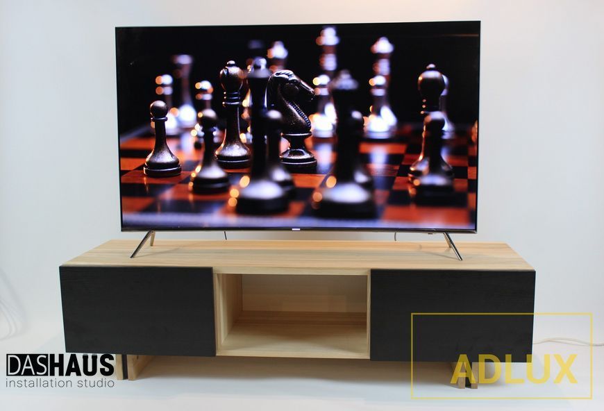 ADLUX SLIM TV‑2‑1500‑O‑B oak + black doors SLIM_TV_2_1500_O_B фото