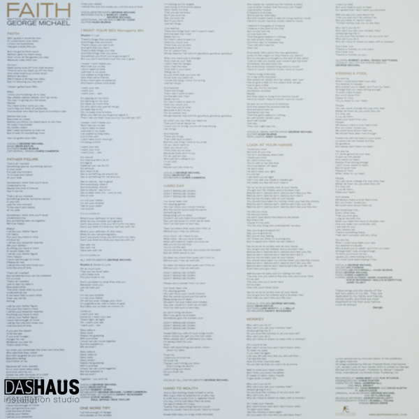 Вінілова платівка George Michael &ndash; Faith (LP, 1987/2026, Europe, 19802930811) 19802930811 фото
