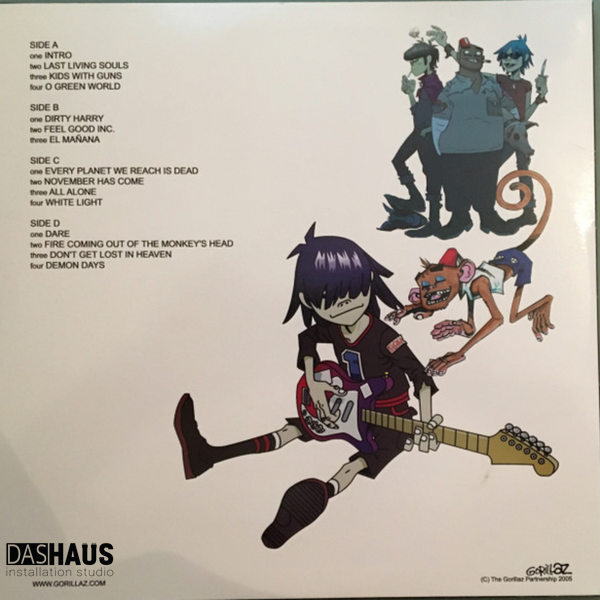 Виниловая пластинка Gorillaz &ndash; Demon Days (2LP, Album, Reissue, Black Vinyl, Czech Republic, 2005/2017) 724387383814 фото