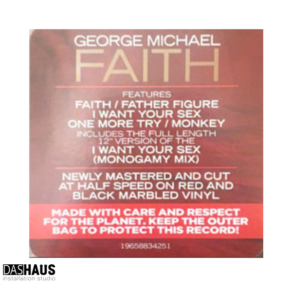 Виниловая пластинка George Michael &ndash; Faith (2LP, Red & Black Marbled Vinyl, 1987/2026, Europe, 19658834251) 19658834251 фото