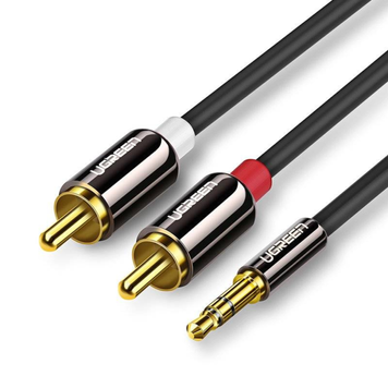 UGREEN AV116 3.5 mm to 2RCA Audio Cable, 3 m Black 10590 90401970 фото