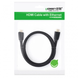 UGREEN HD118 HDMI to HDMI, 1.5 m, v2.0 UltraHD 4K-3D Braided Black 40409 90402022 фото 4