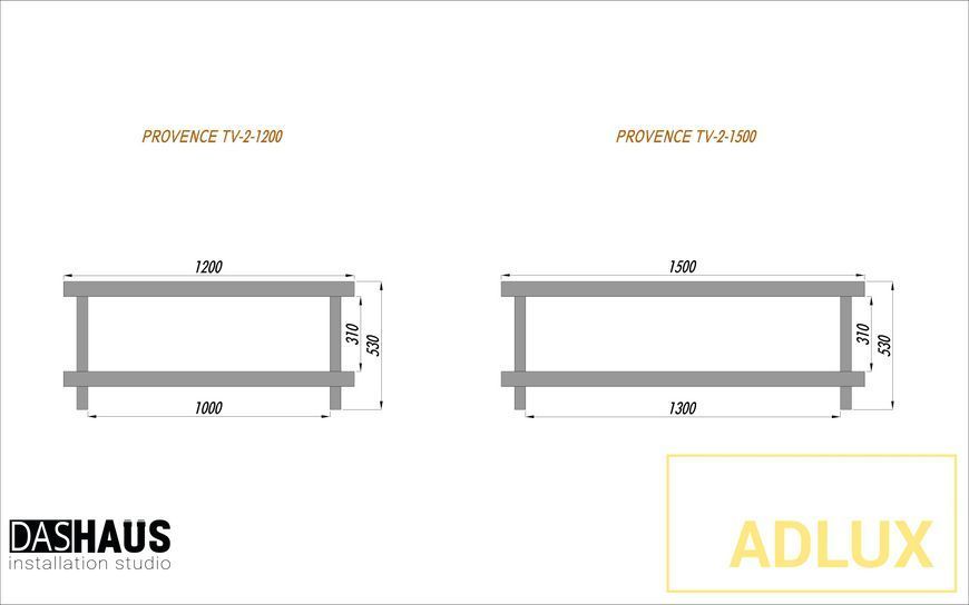 ADLUX PROVENCE TV‑2‑1200‑A‑SG Ash + satin glass PROVENCE_TV_2_1200_A_SG фото