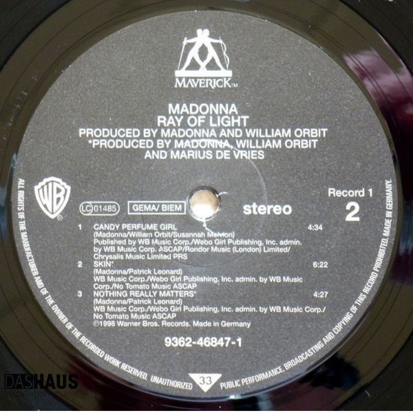Виниловая пластинка Madonna &ndash; Ray Of Light (2LP, Vinyl) 93624684718 фото