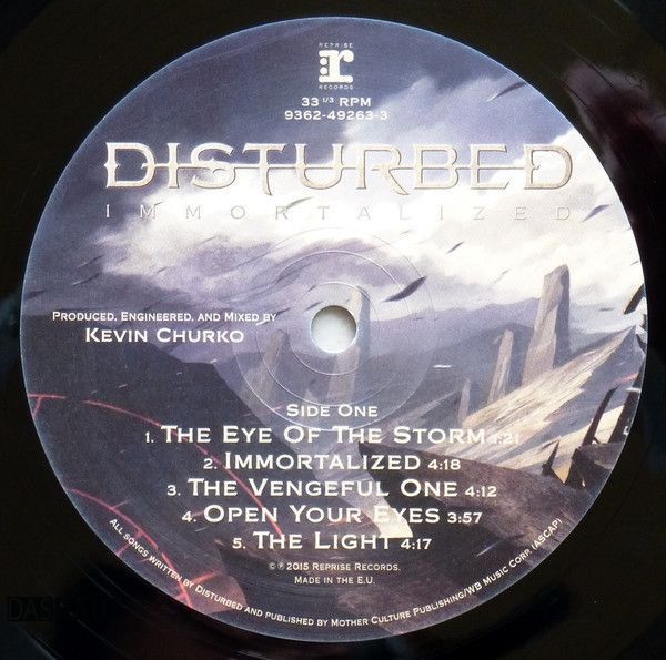 Платівка вінілова Disturbed &ndash; Immortalized (Vinyl, 2xLP, Single Sided, Etched) 93624926337 фото