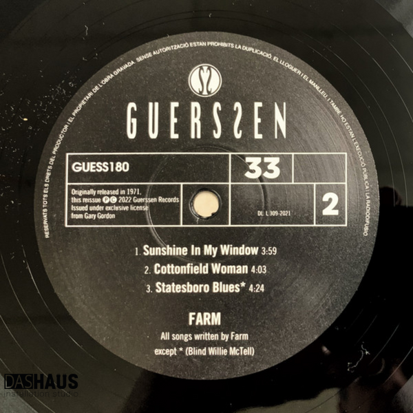 Вінілова платівка Farm &ndash; Farm (LP, 1971/2022, Spain, GUESS180) GUESS180 фото