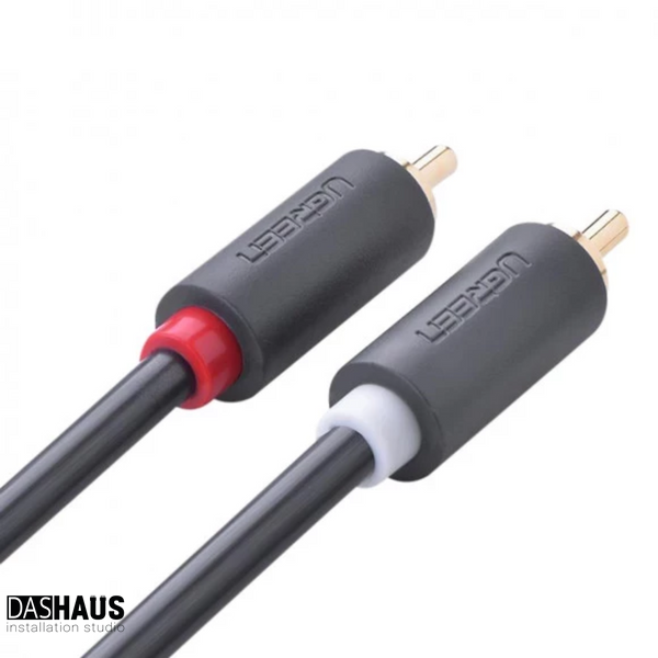 UGREEN AV104 2RCA to 2RCA Audio Cable, 3 m Black 10519 90402013 фото