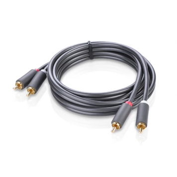 UGREEN AV104 2RCA to 2RCA Audio Cable, 1 m Black 30747 90401971 фото