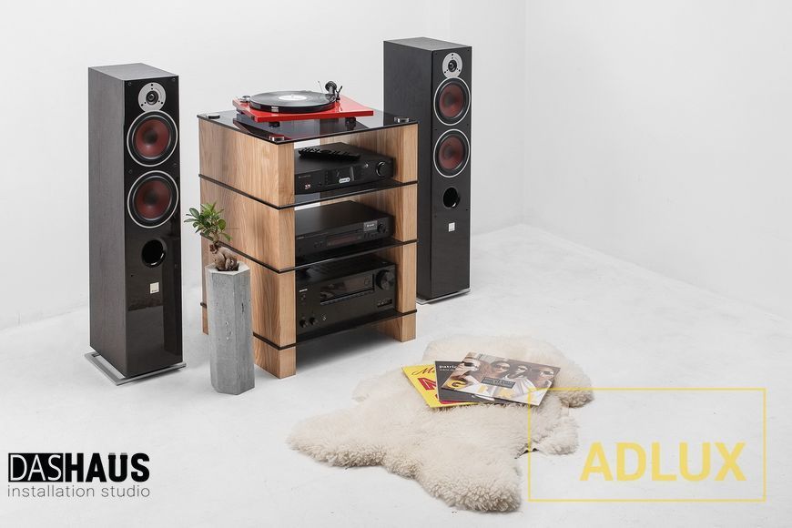 ADLUX MODUL AV‑4‑600‑O‑BG oak + black glass MODUL_AV_4_600_O_BG фото