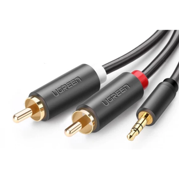 UGREEN AV102 3.5 mm to 2RCA Audio Cable, 1.5 m Gray 10511 904019631 фото
