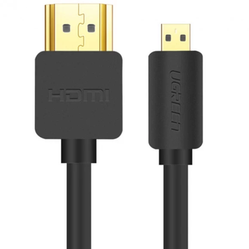 UGREEN HD127 microHDMI to HDMI, 3 m, v2.0 UltraHD 4K-3D Black 30104 90402182 фото