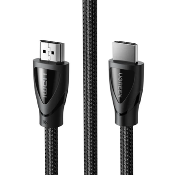 UGREEN HD140 HDMI to HDMI, 1.5 m, v2.1 UltraHD 8K-3D Braided Nylon Black 80402 90403194 фото