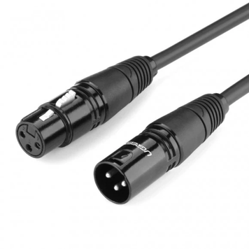 UGREEN AV130 XLR Male to Female Microphone Cable, 1 m Black 20708 90402010 фото