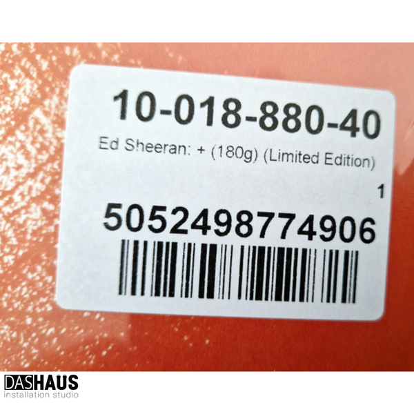 Вінілова платівка Ed Sheeran &ndash; + (Plus) (LP, Orange, 2011, Germany, 5052498774906) 5052498774906 фото