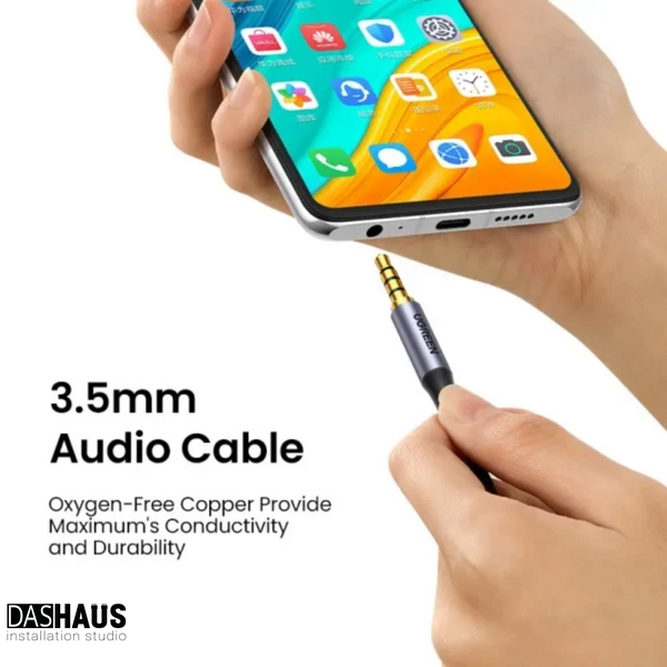 UGREEN AV183 3.5 mm to 3.5 mm Audio Cable, 1.5 m Black 20497 90403185 фото