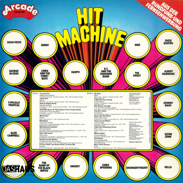 Вінілова платівка Various &ndash; Hit Machine (LP, 1975, Germany, ADE G 9) ADE G 9 фото