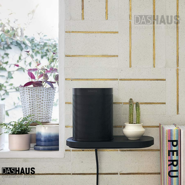Полка для настенного монтажа для Sonos One, Sonos SL, Sonos Play:1 Black S1SHFWW1BLK фото