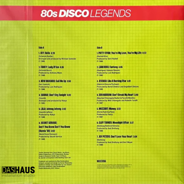 Вінілова платівка Various &mdash; DanceMaschina: 80s Disco Legends (LP, 2025, Estonia, LPMSCN283) LPMSCN283 фото