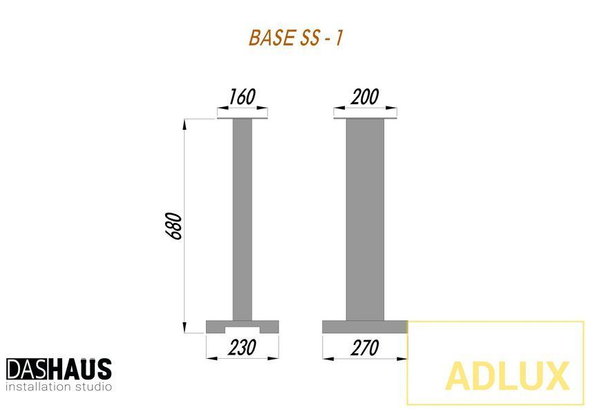 ADLUX BASE SS-1 Rustic BASE_SS_1_R фото