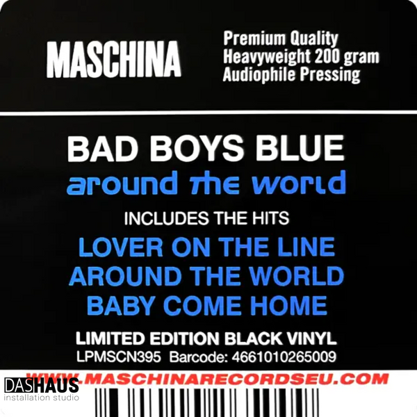 Вінілова платівка Bad Boys Blue &ndash; Around The World (LP, 2003/2025, Estonia, Album, Limited Edition, Stereo, 200g Black Vinyl) LPMSCN395 фото