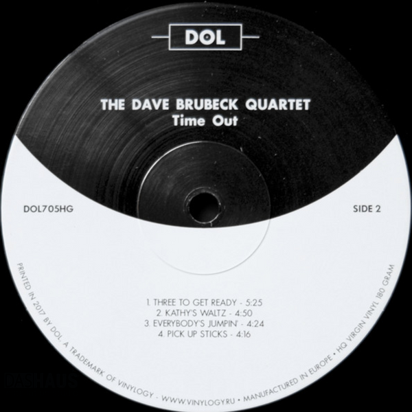 Виниловая пластинка The Dave Brubeck Quartet &ndash; Time Out (LP, 1959/2017, Europe, DOL705HG, 180g Gatefold) DOL705HG фото