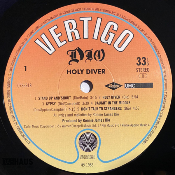 Вінілова платівка Dio &mdash; Holy Diver (LP, 1983/2021, Europe, 0736918, Remastered, Reissue) 0736918 фото