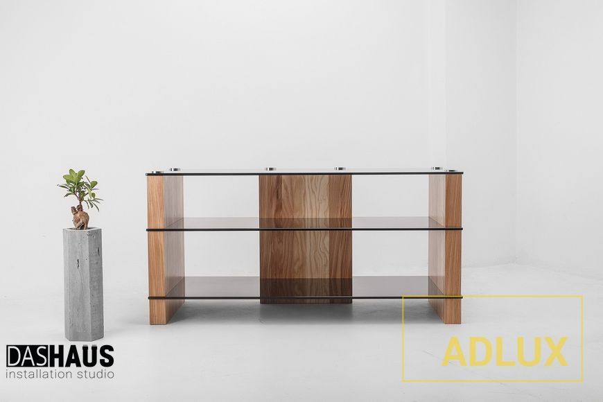 ADLUX MODUL TV‑3‑1200‑WO‑BG white oak + black glass MODUL_TV_3_1200_WO_BG фото