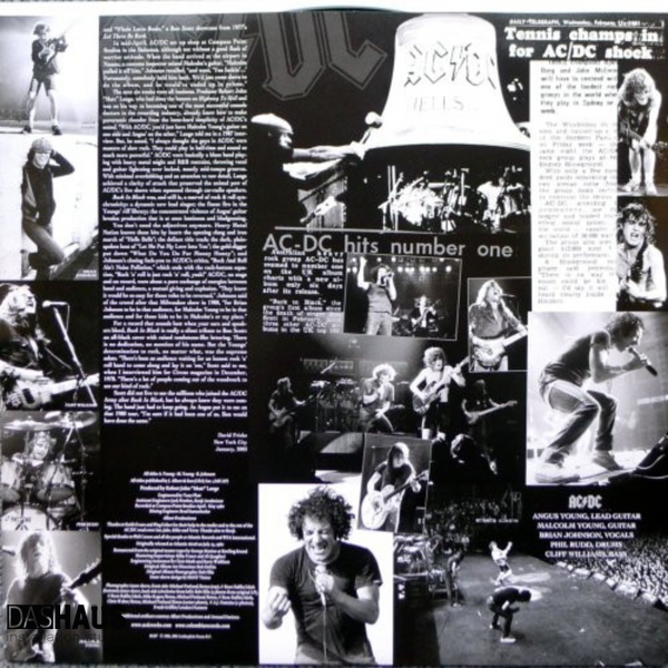 Вінілова платівка AC/DC &ndash; Back In Black (LP, 1980, USA) E 80207 фото
