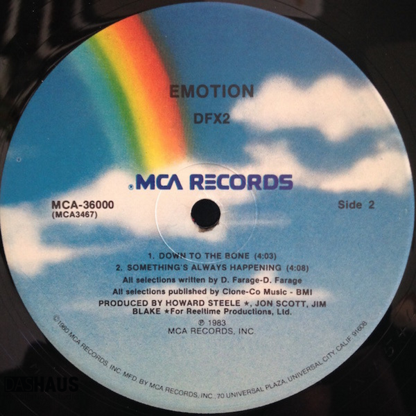 Вінілова платівка DFX2 &mdash; Emotion (12", Mini‑Album, 1983, US, MCA‑36000) MCA-36000 фото