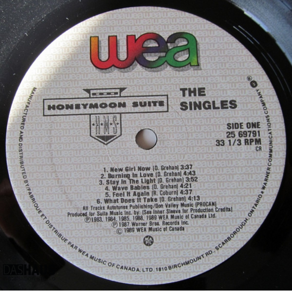 Вінілова платівка Honeymoon Suite &ndash; The Singles (LP, 1989, Canada, 25 69791) 25 69791 фото