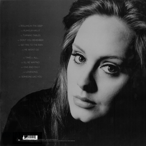 Вінілова платівка Adele &ndash; 21 (LP, 2011, Germany) XLLP 520 фото